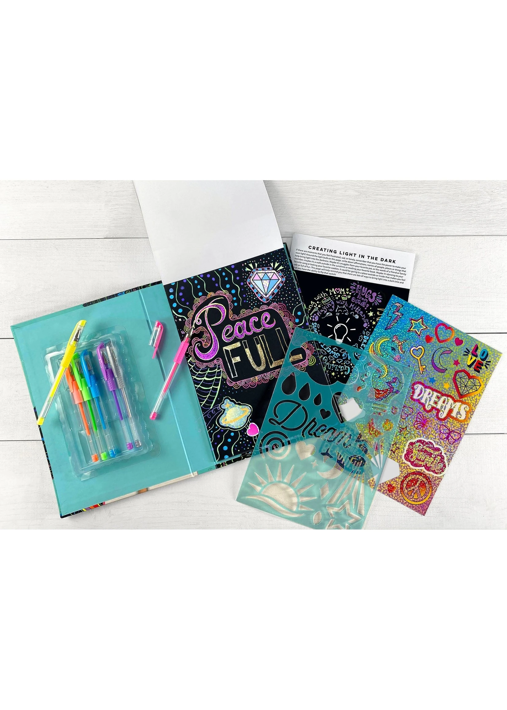 Bright Stripes Art Journal - Sparkling Aspirations - Image 2