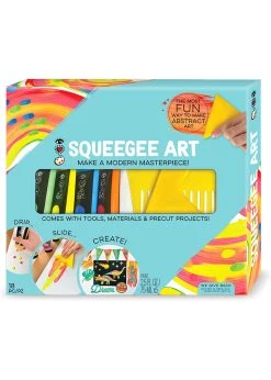 Bright Stripes HeartArt - Squeegee Art