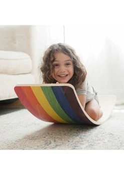 Bunny Hopkins Rainbow Wobble Board