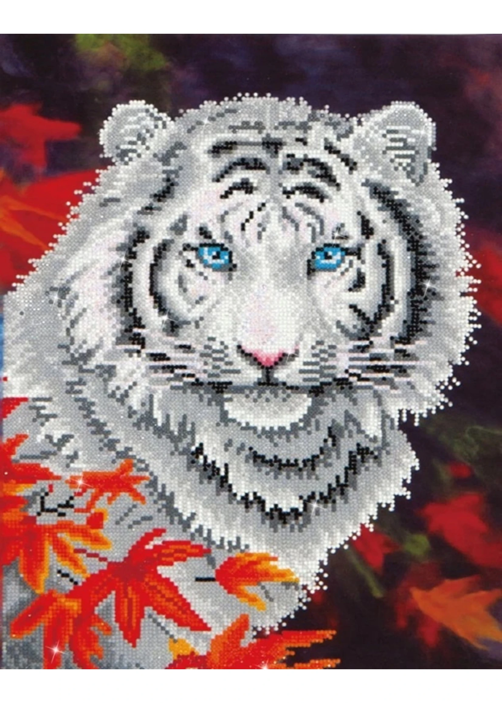 Diamond Dotz White Tiger In Autumn - Facet Art Kit