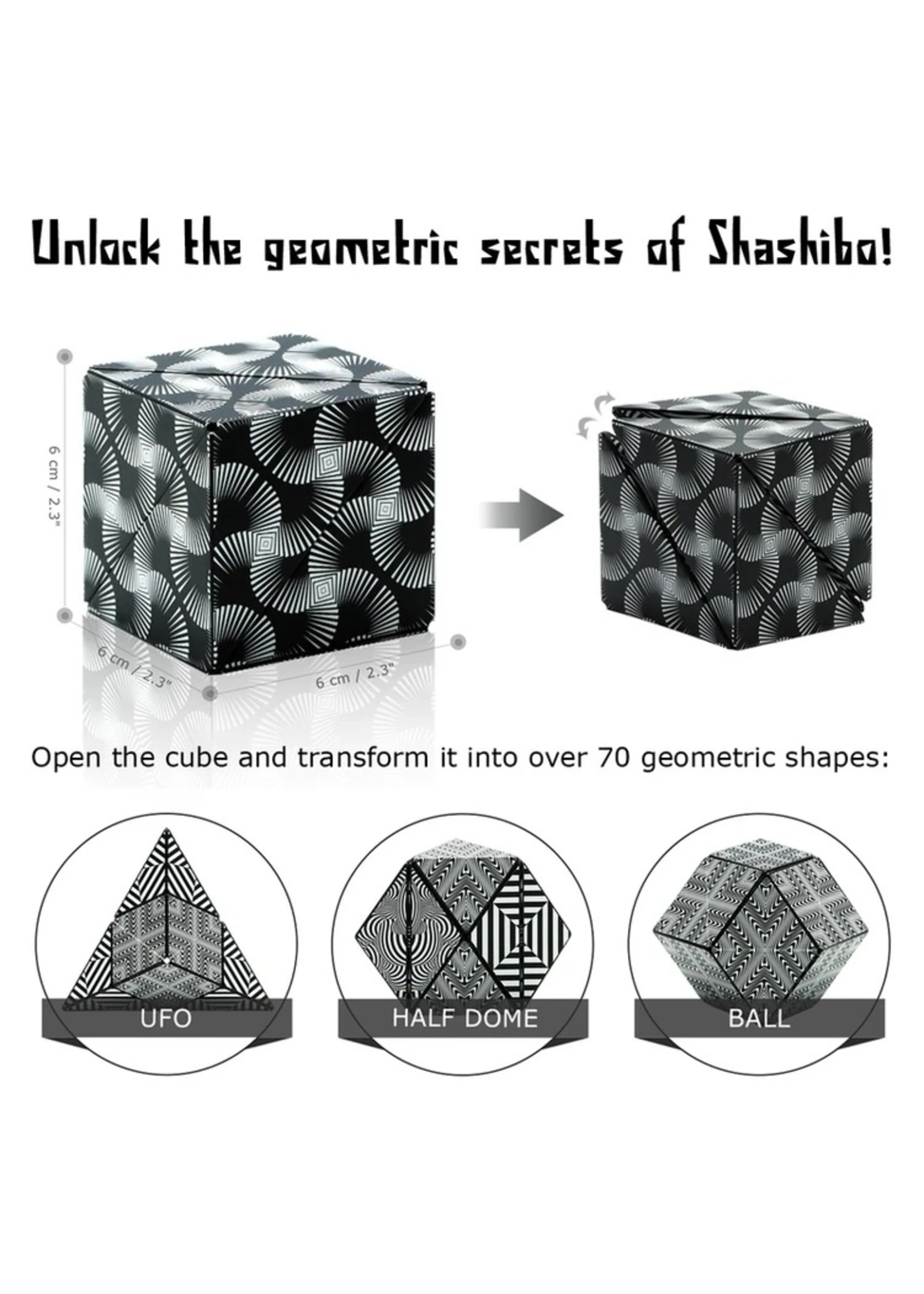 Fun In Motion Shashibo - Black & White - Image 6