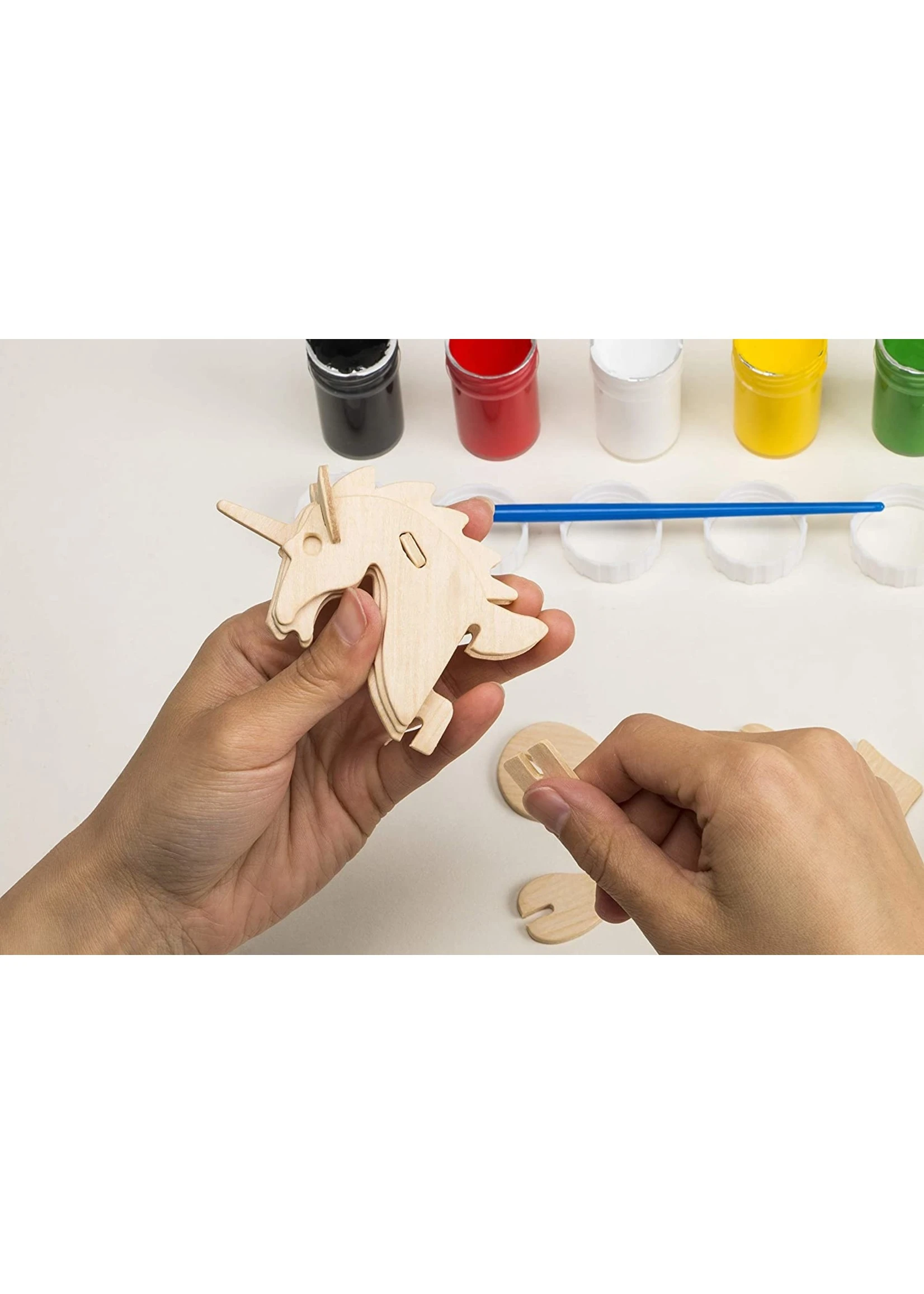 Hands Craft 3D Wooden Puzzle Paint Kit - Locomotive - Image 2