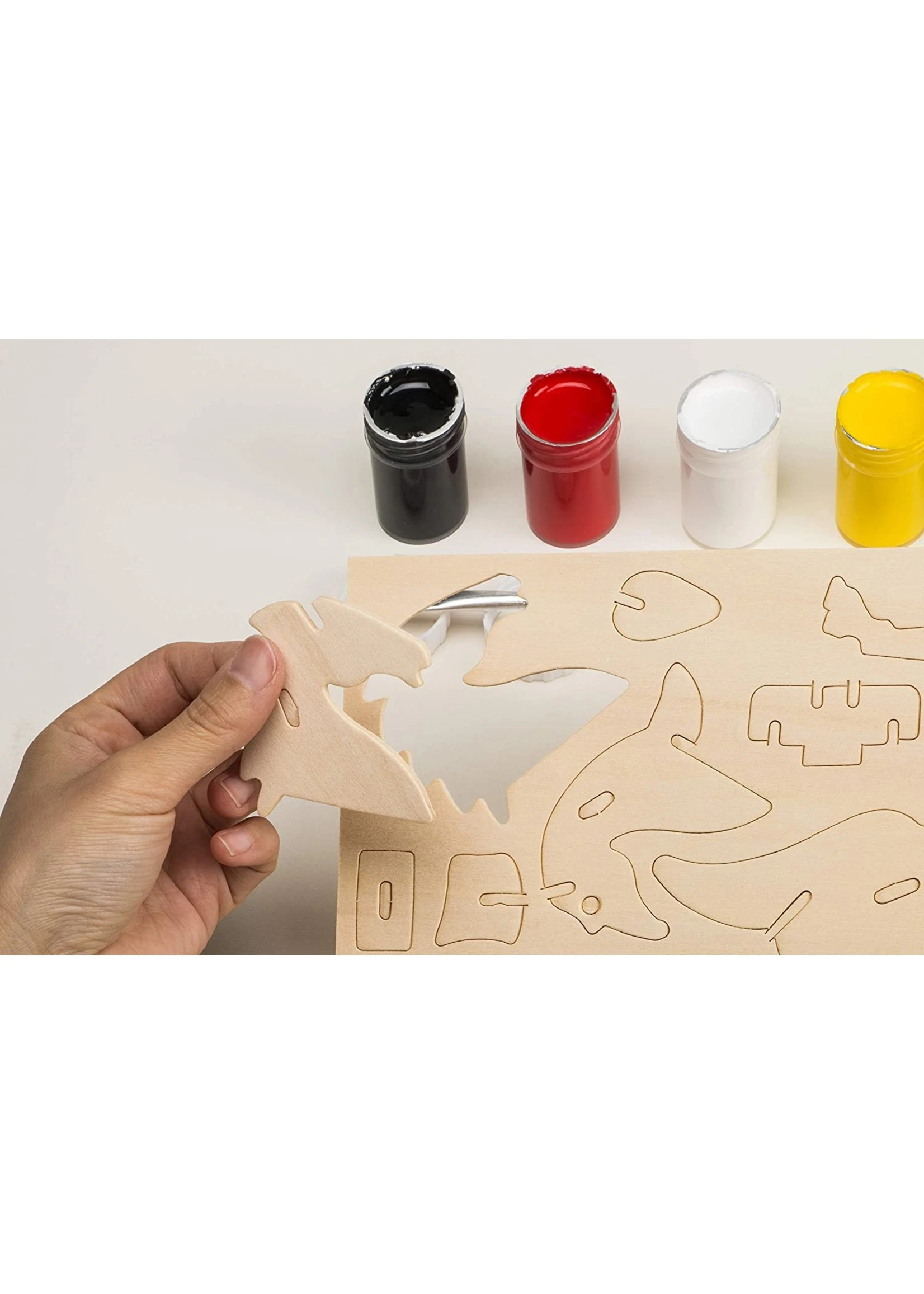 Hands Craft 3D Wooden Puzzle Paint Kit - Locomotive - Image 3