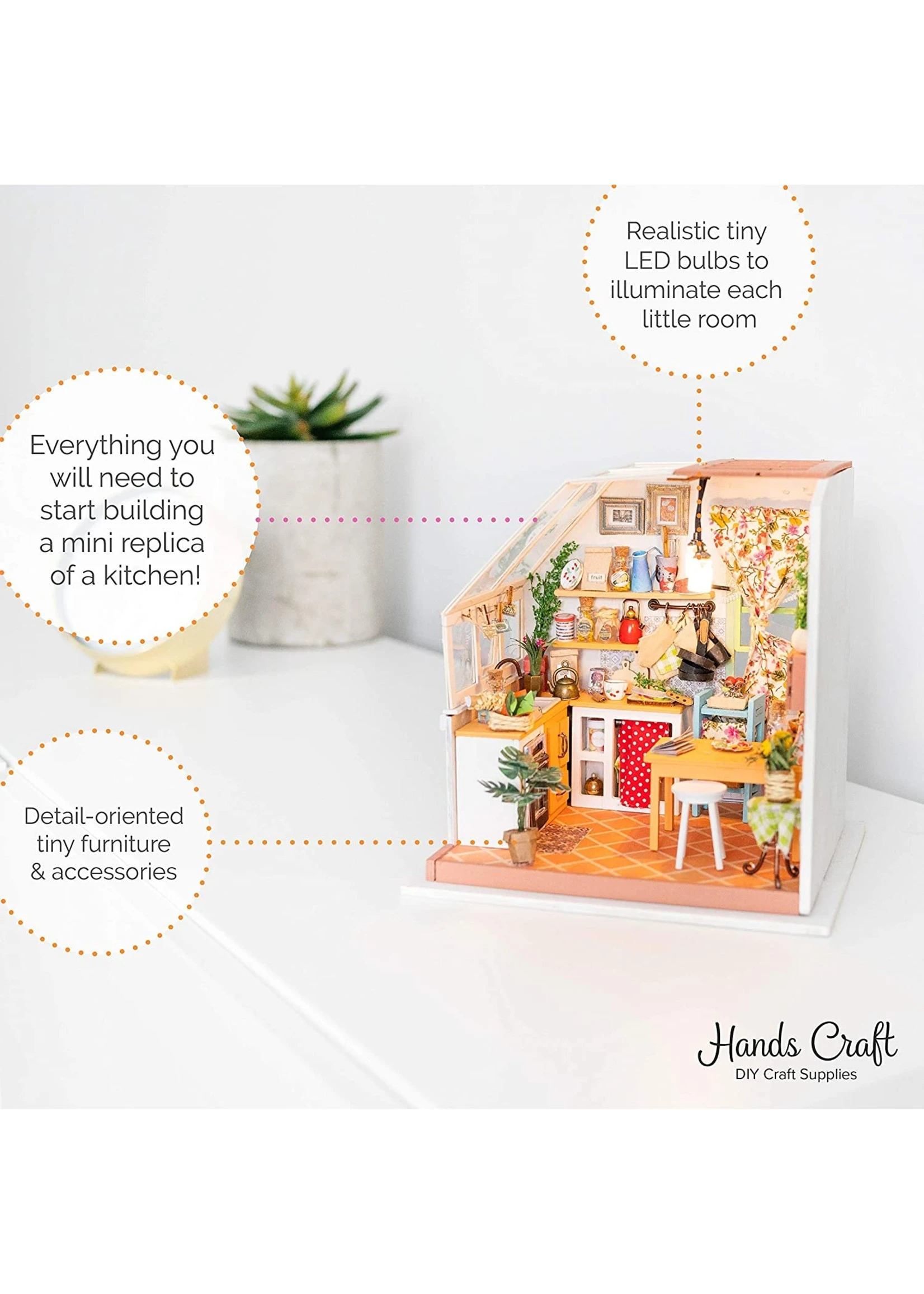 Hands Craft Jason's Kitchen DIY Miniature - Image 2