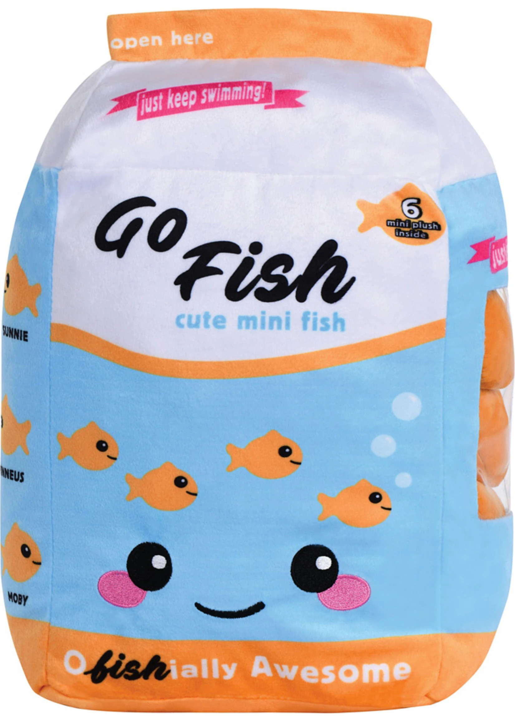 IScream Go Fish Plush Pillow