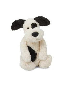 JELLYCAT Bashful Black & Cream Puppy - Medium