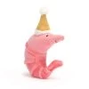 JELLYCAT Celebration Crustacean Shrimp (Mustard Hat)