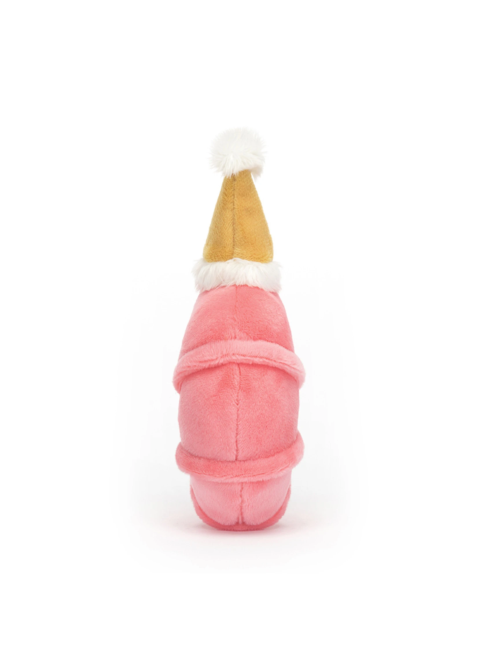 JELLYCAT Celebration Crustacean Shrimp (Mustard Hat) - Image 3
