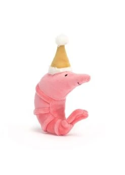 JELLYCAT Celebration Crustacean Shrimp (Mustard Hat)