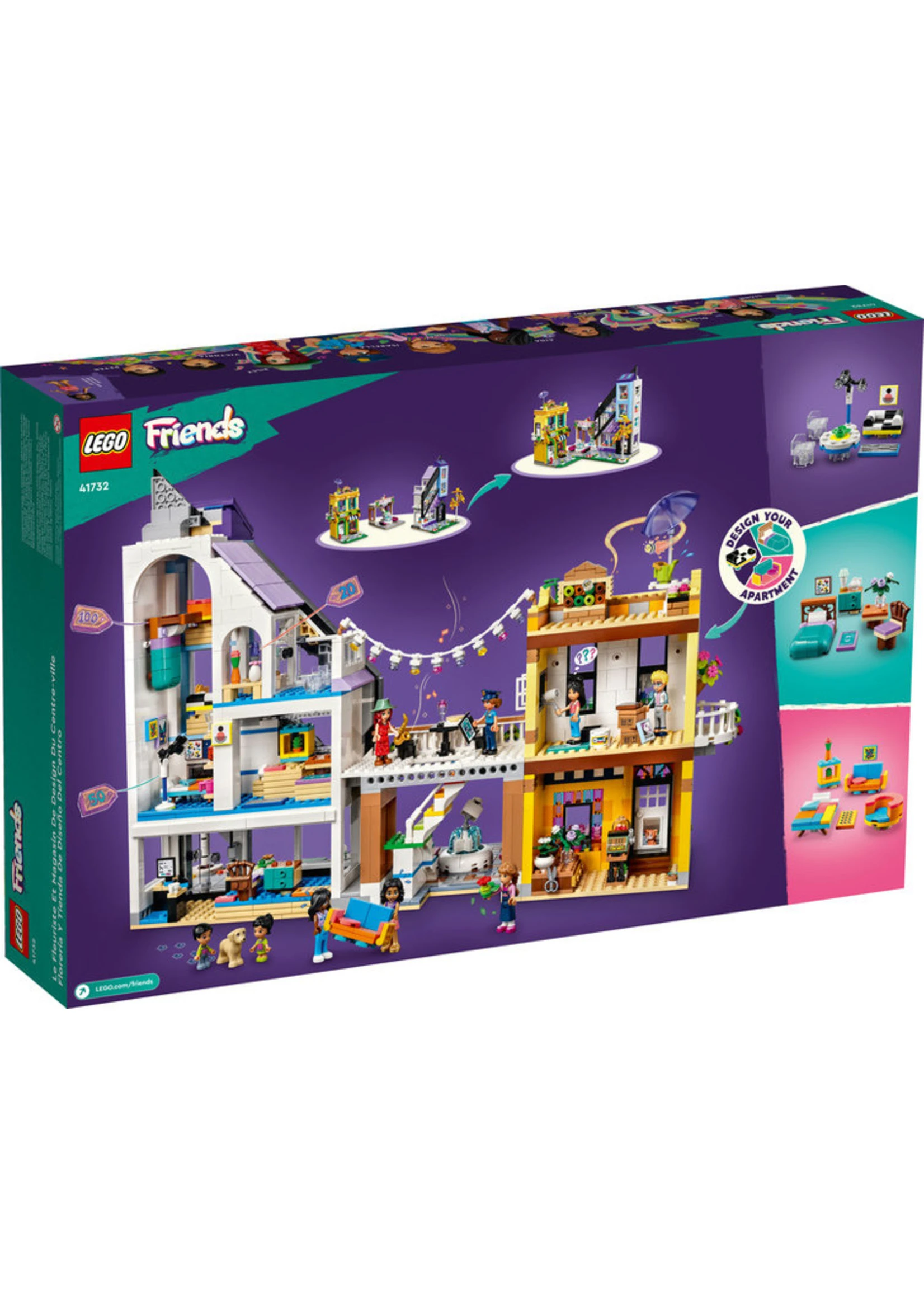 LEGO 41732 - Downtown Flower And Design Stores - Image 2