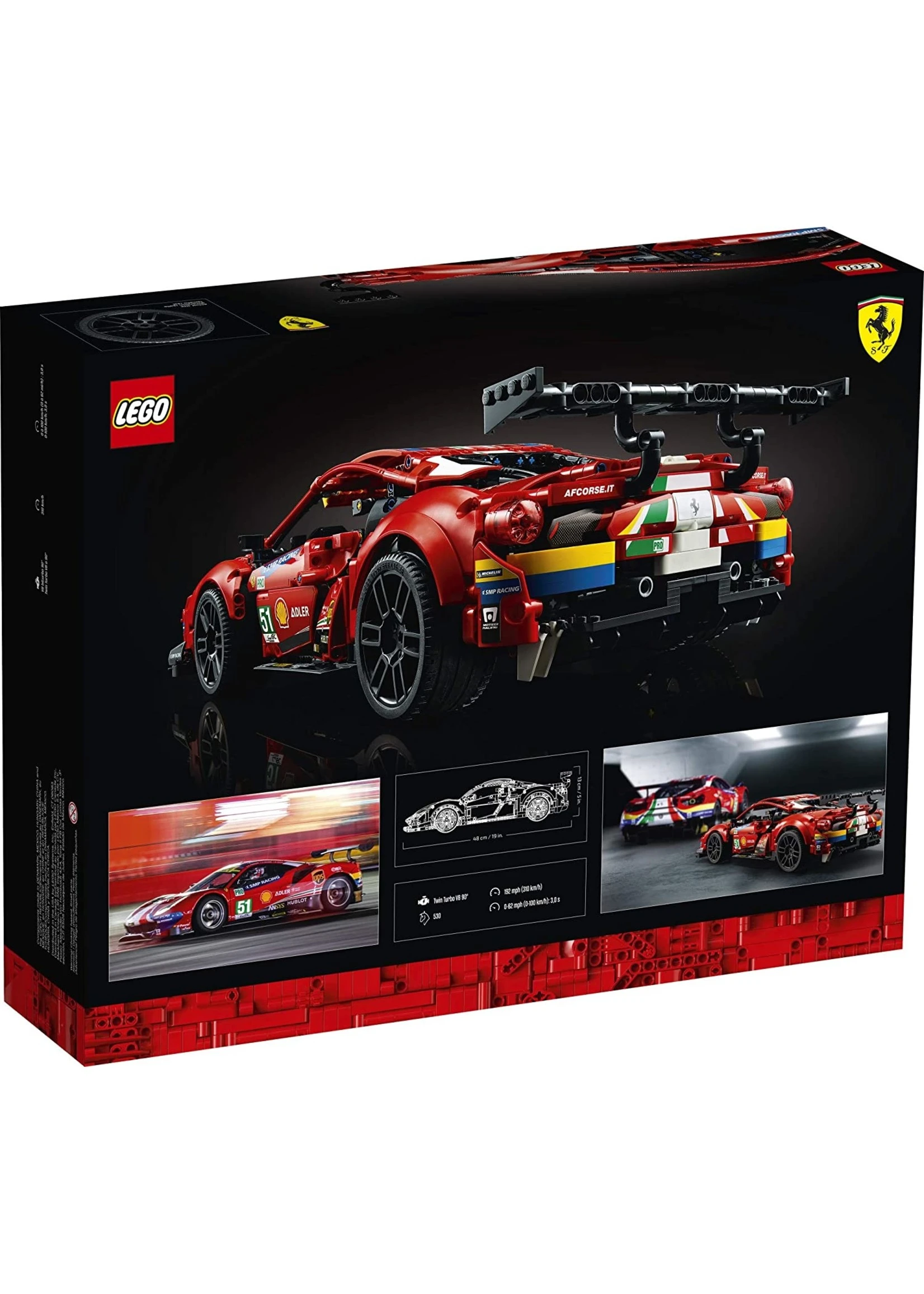 LEGO 42125 - Ferrari 488 GTE "AF Corse #51" - Image 5