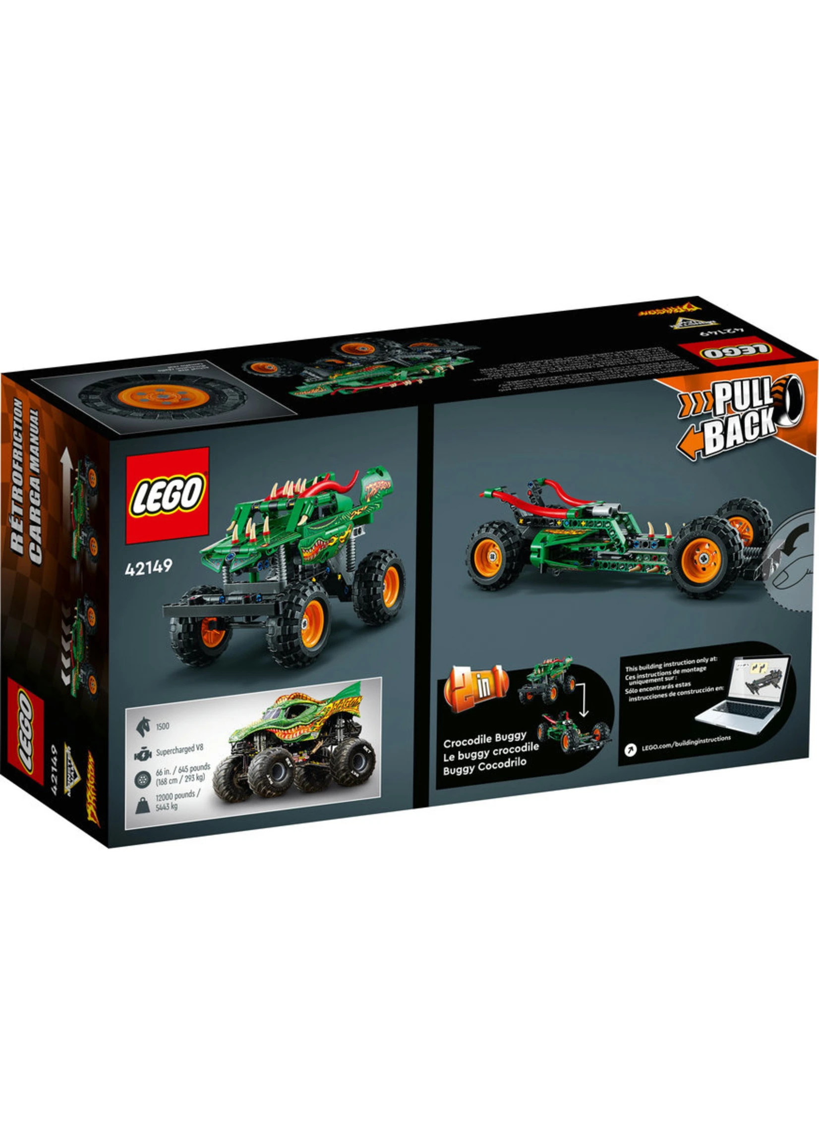 LEGO 42149 - Monster Jam Dragon - Image 2