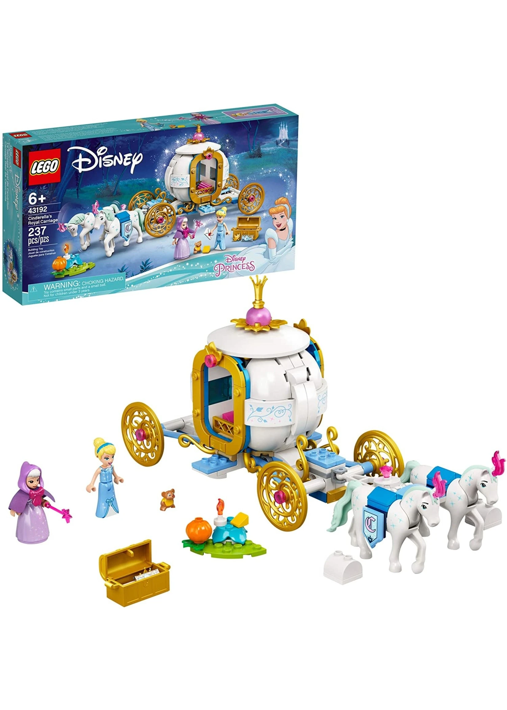 LEGO 43192 - Cinderella's Royal Carriage - Image 2
