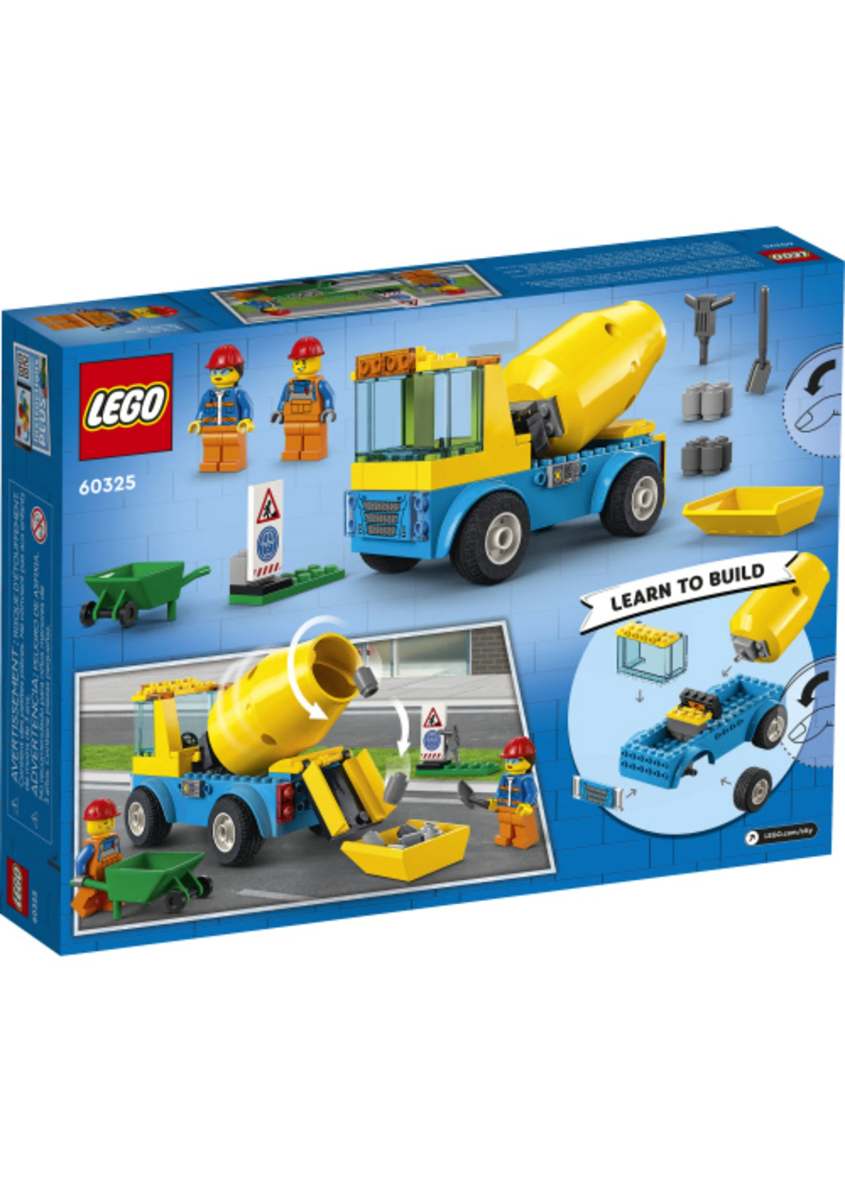 LEGO 60325 - Cement Mixer Truck - Image 2