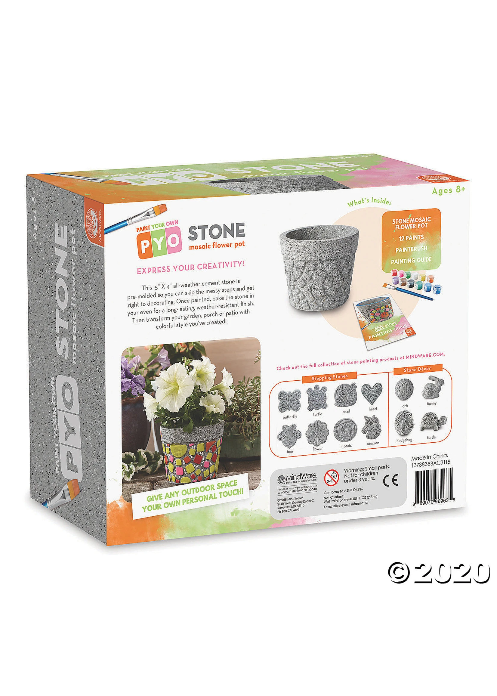 MindWare Paint Your Own: Stone Mosaic Flower Pot - Image 2