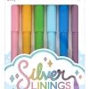 Ooly Silver Linings Outline Markers - Set Of 6