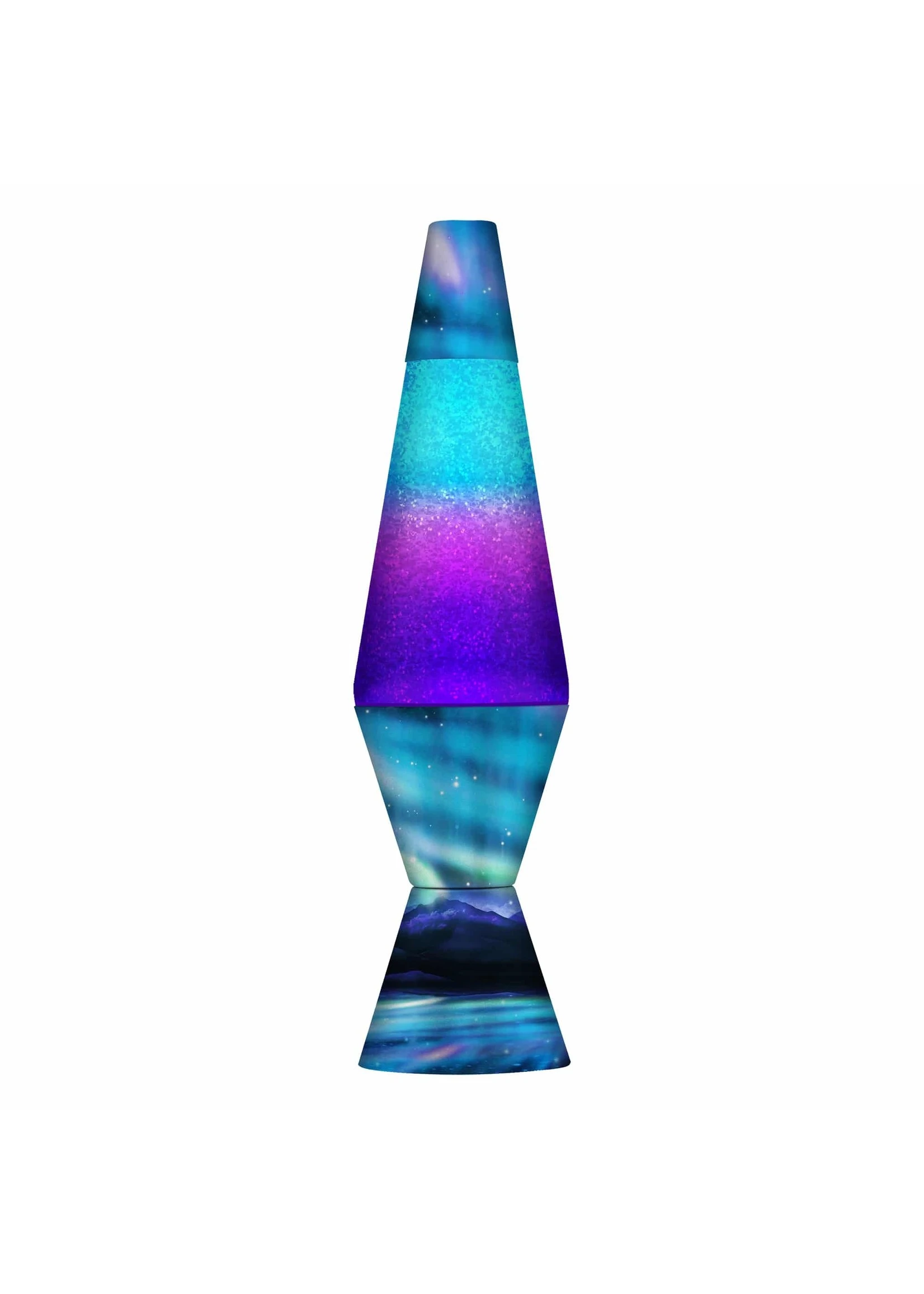 SCHYLLING 14.5'' Lava Lamp - Colormax Northern Lights Glitter