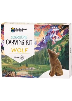 Studiostone Creative Pstone Carving Kit - Wolf