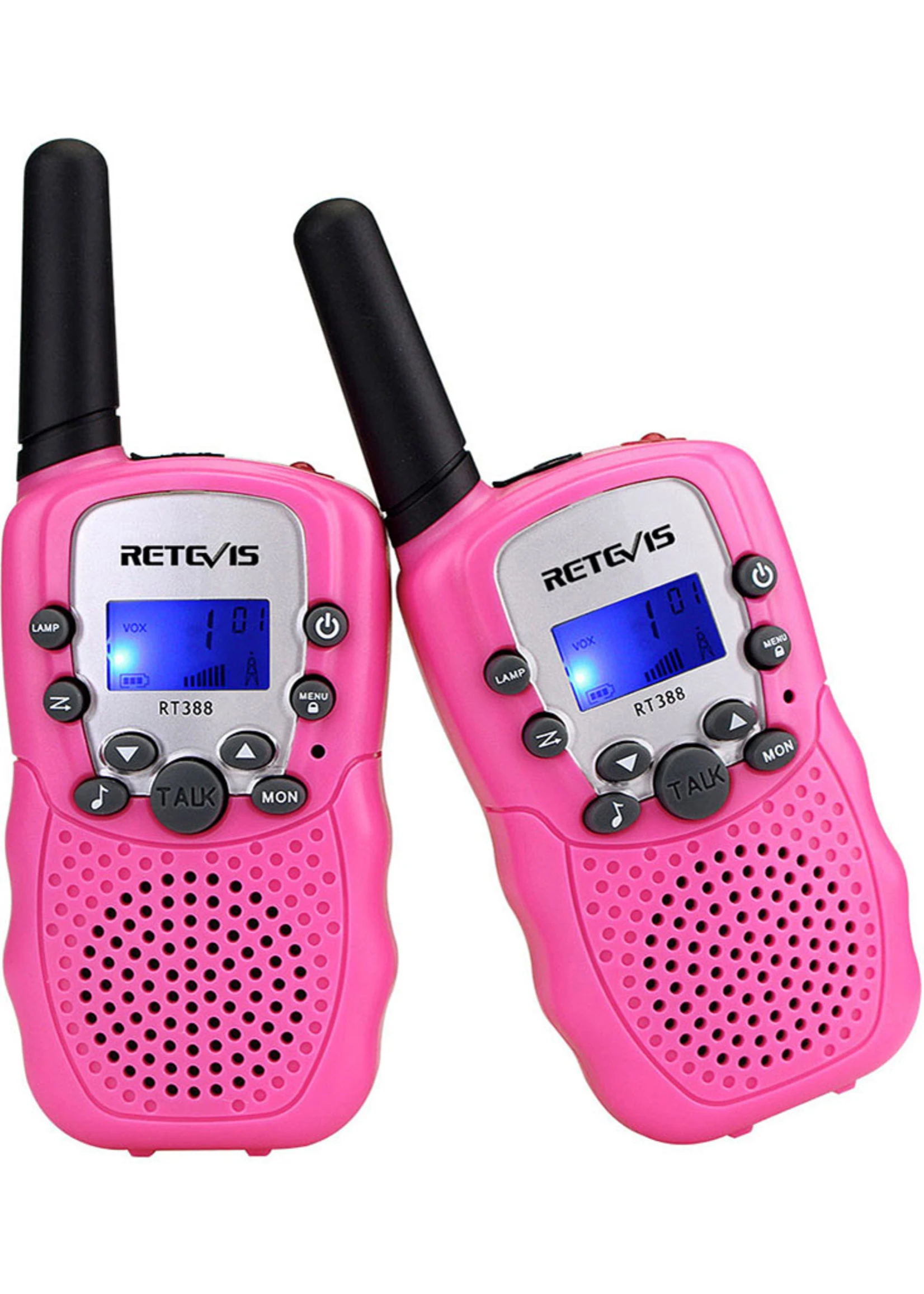 US Toy Kids Walkie Talkies With Flashlight - Pink - Image 3