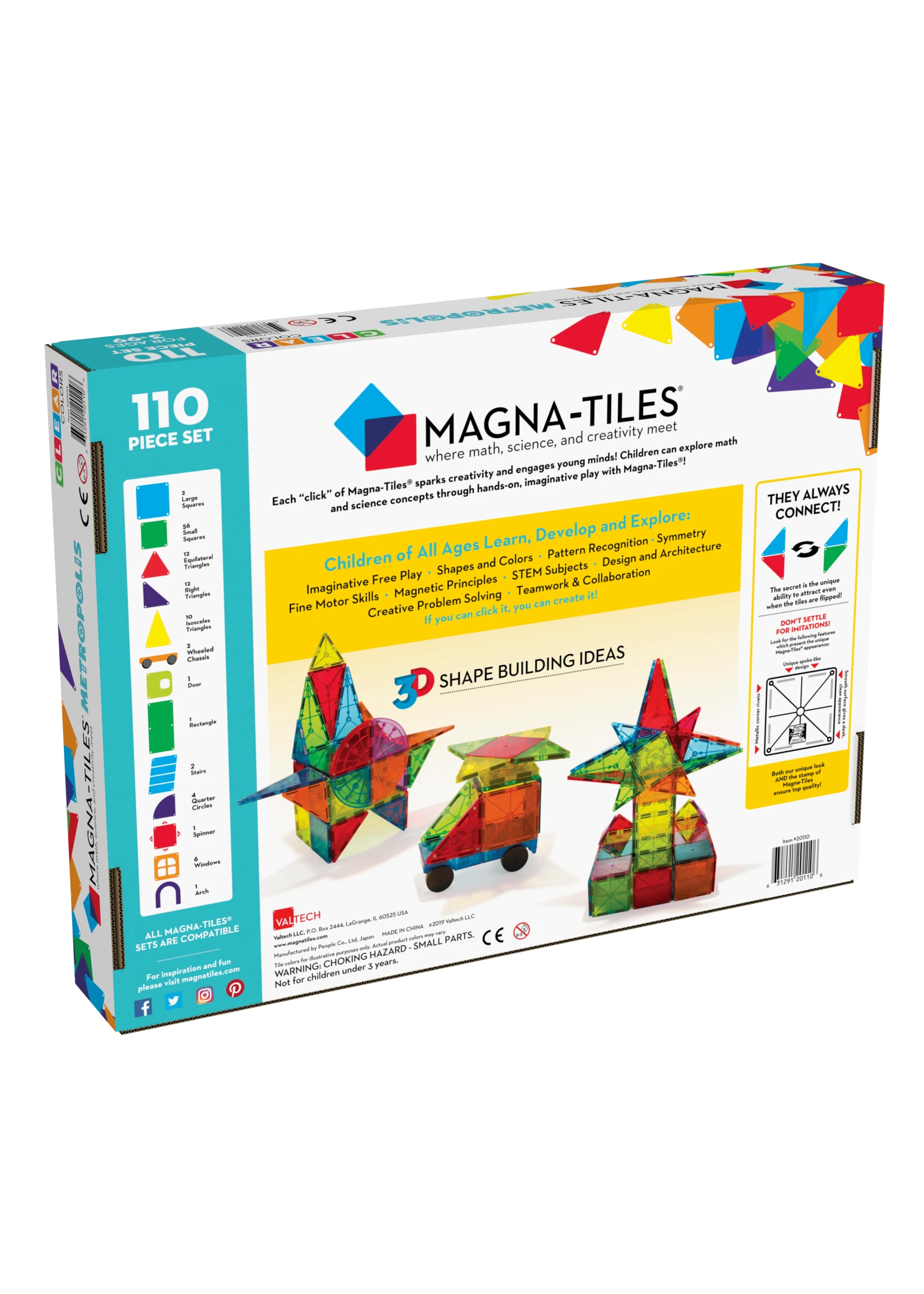 Valtech Magna-TilesĀ® Metropolis 110-Piece Set - Image 2