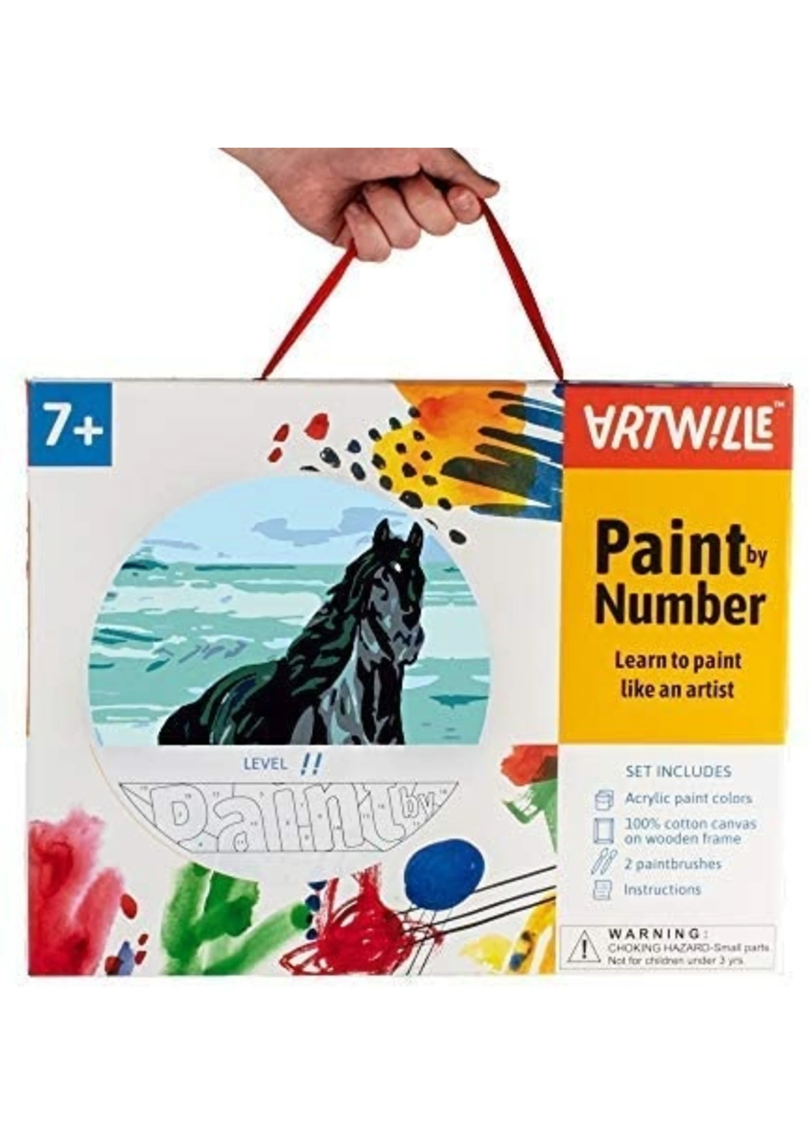 Wise Elk Artwille - Energy (Black Stallion) DIY Paint By Numbers - Image 2