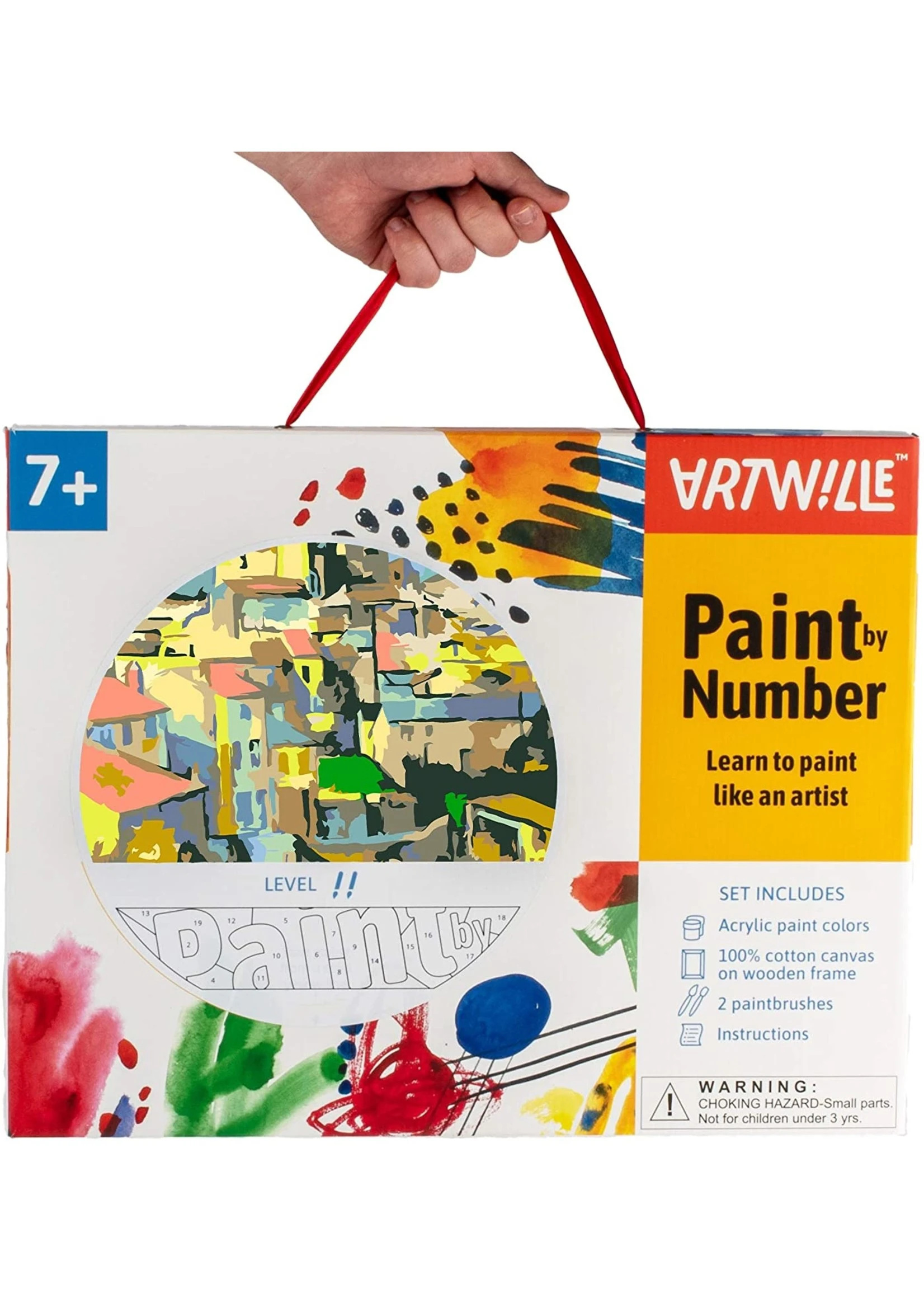 Wise Elk Artwille - Masterpieces (Hillside Village) DIY Paint By Numbers - Image 2