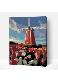 Wise Elk Artwille - Old Mill DIY Paint By Numbers