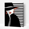 Wise Elk Artwille - Pop Art (Woman In Black) DIY Paint By Numbers