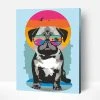 Wise Elk Artwille - Pug On Vacation DIY Paint By Numbers