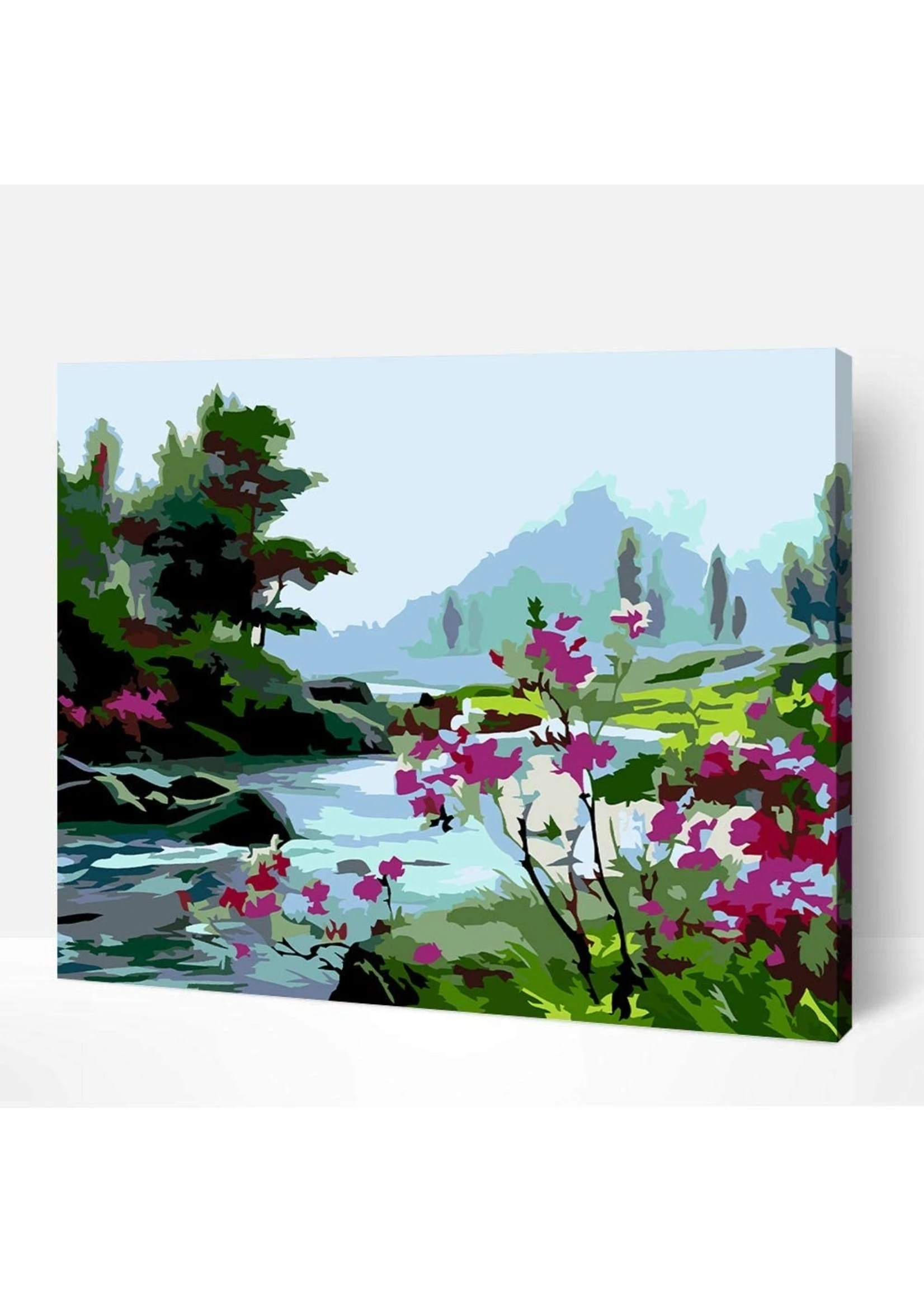 Wise Elk Artwille - Scenery (Mountain Stream) DIY Paint By Numbers