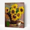 Wise Elk Artwille - Sunflowers (Wicker Basket) DIY Paint By Numbers