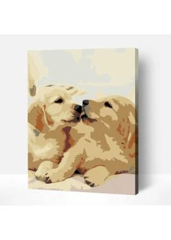 Wise Elk Artwille - Yellow Labs DIY Paint By Numbers